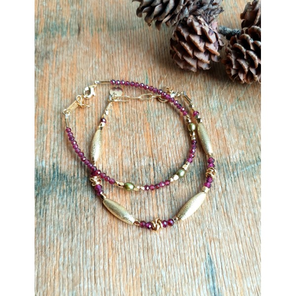 Hanka IN apyrankė su granatais